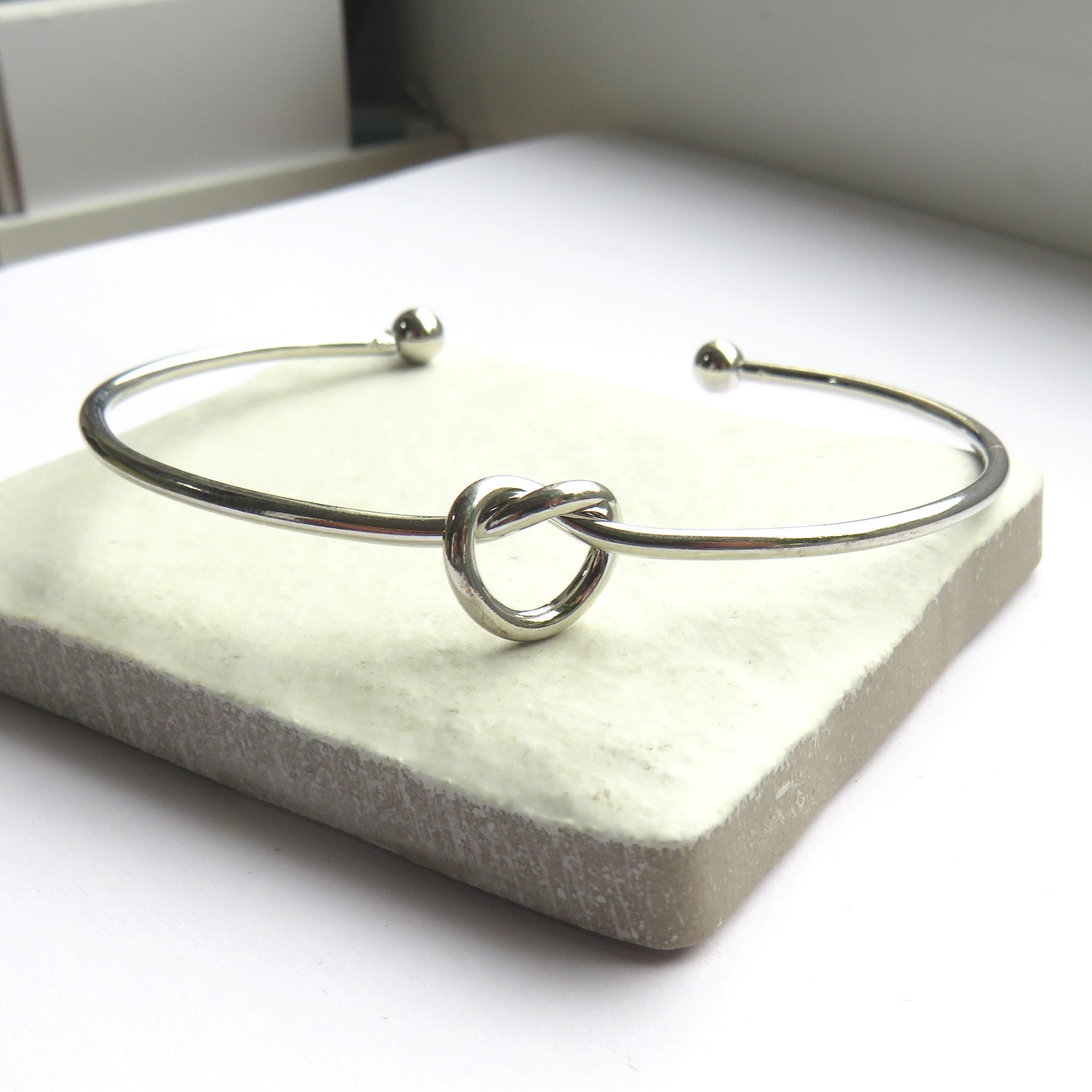 Silver Knot Bangle Gift