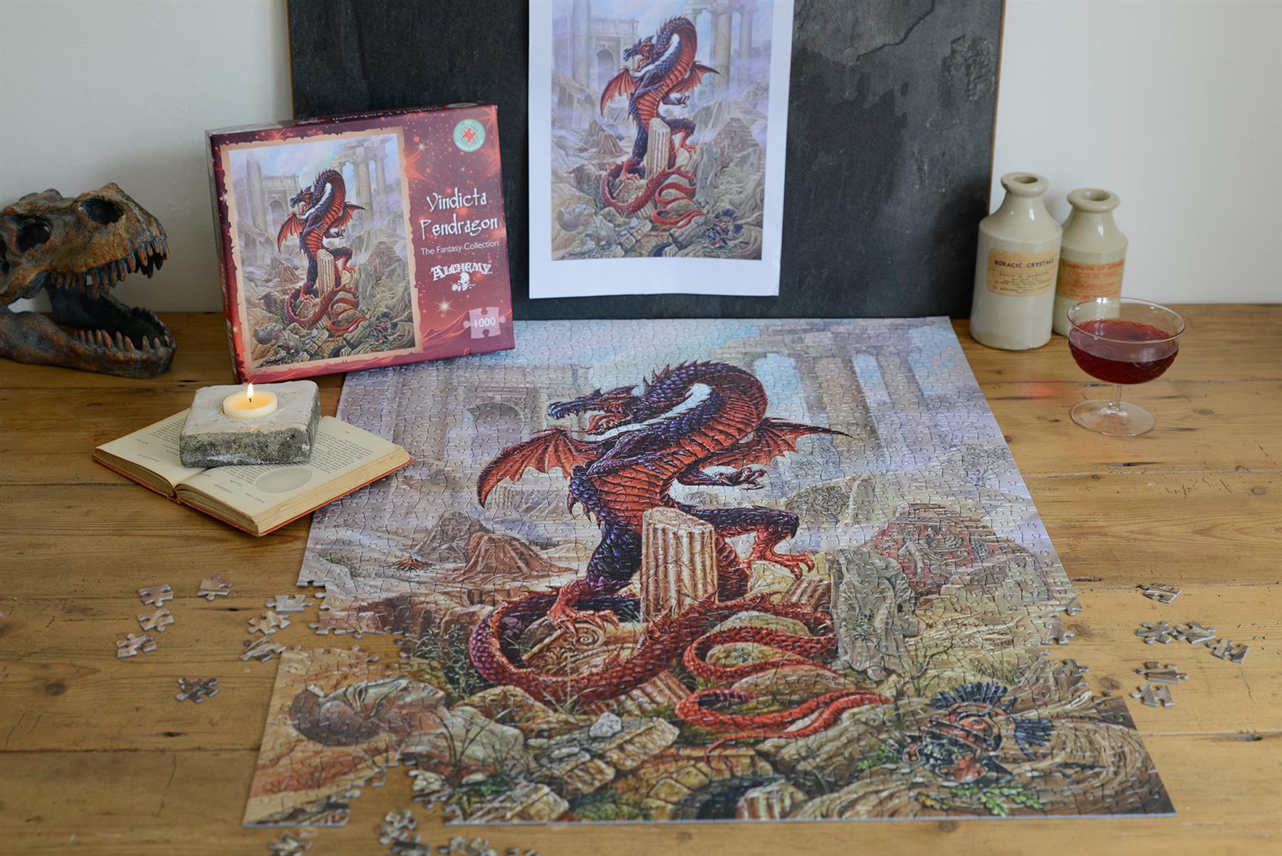 Alchemy Vindicta Pendragon 1000 Piece Dragon Jigsaw Puzzle