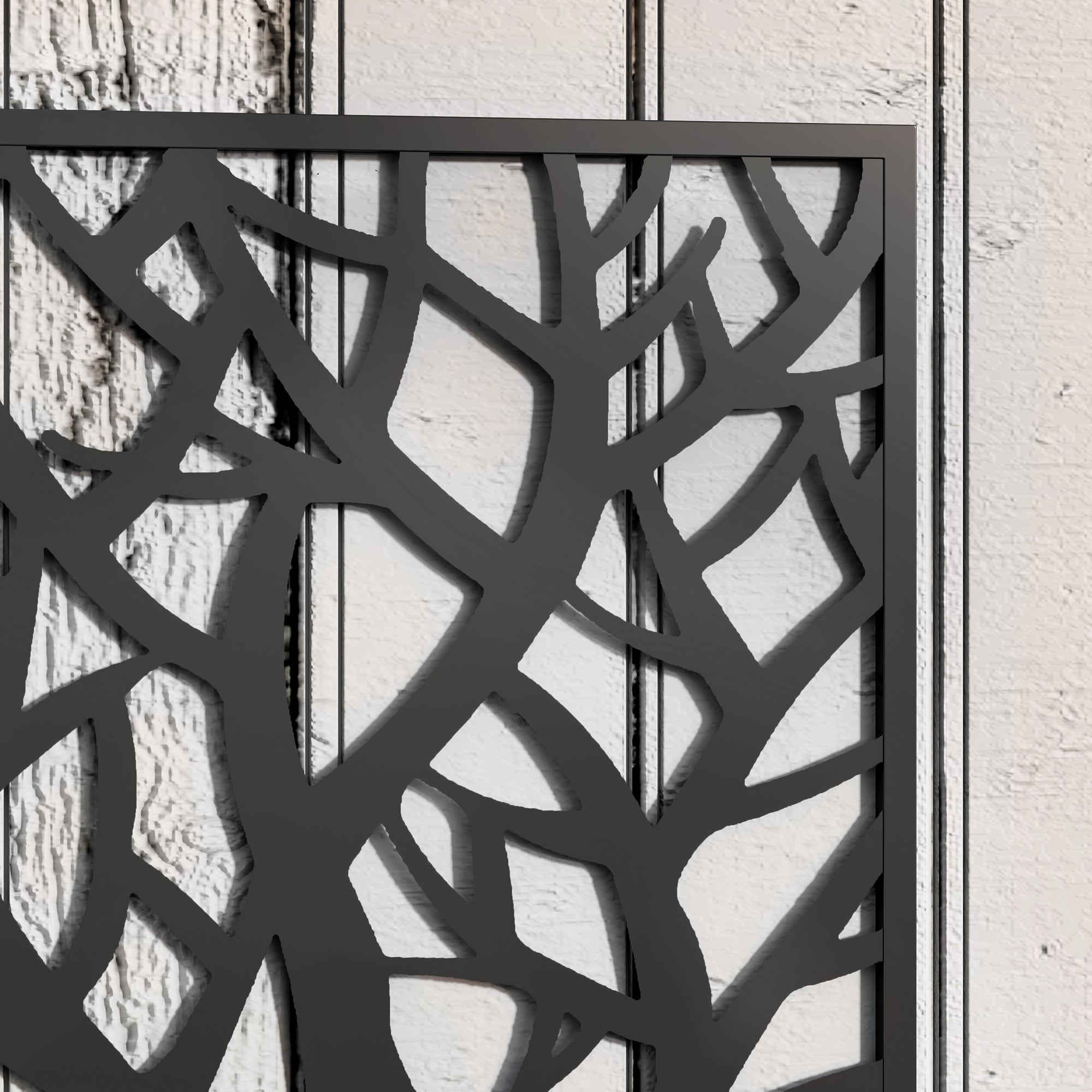 Outsunny Black Metal Raised Garden Bed with Trellis, Wall-Mount Planter