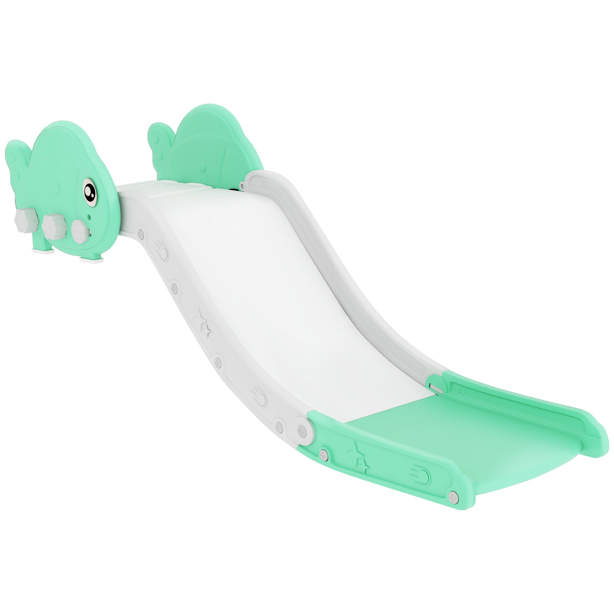 AIYAPLAY Kids Sofa Slide, 130cm Toddler Slide, Green