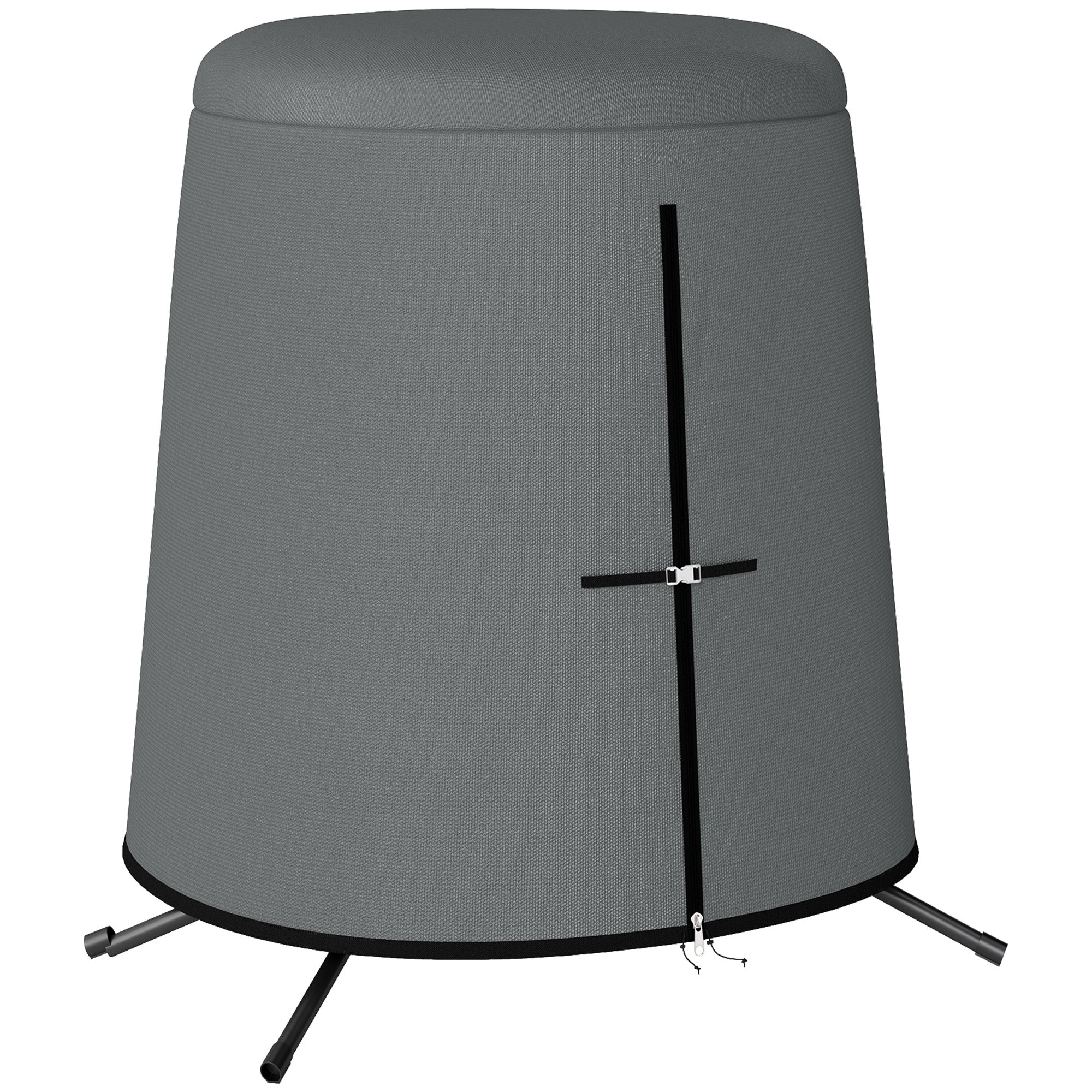 Outsunny Waterproof Hanging Egg Chair Cover, Grey, 196 x 230 cm