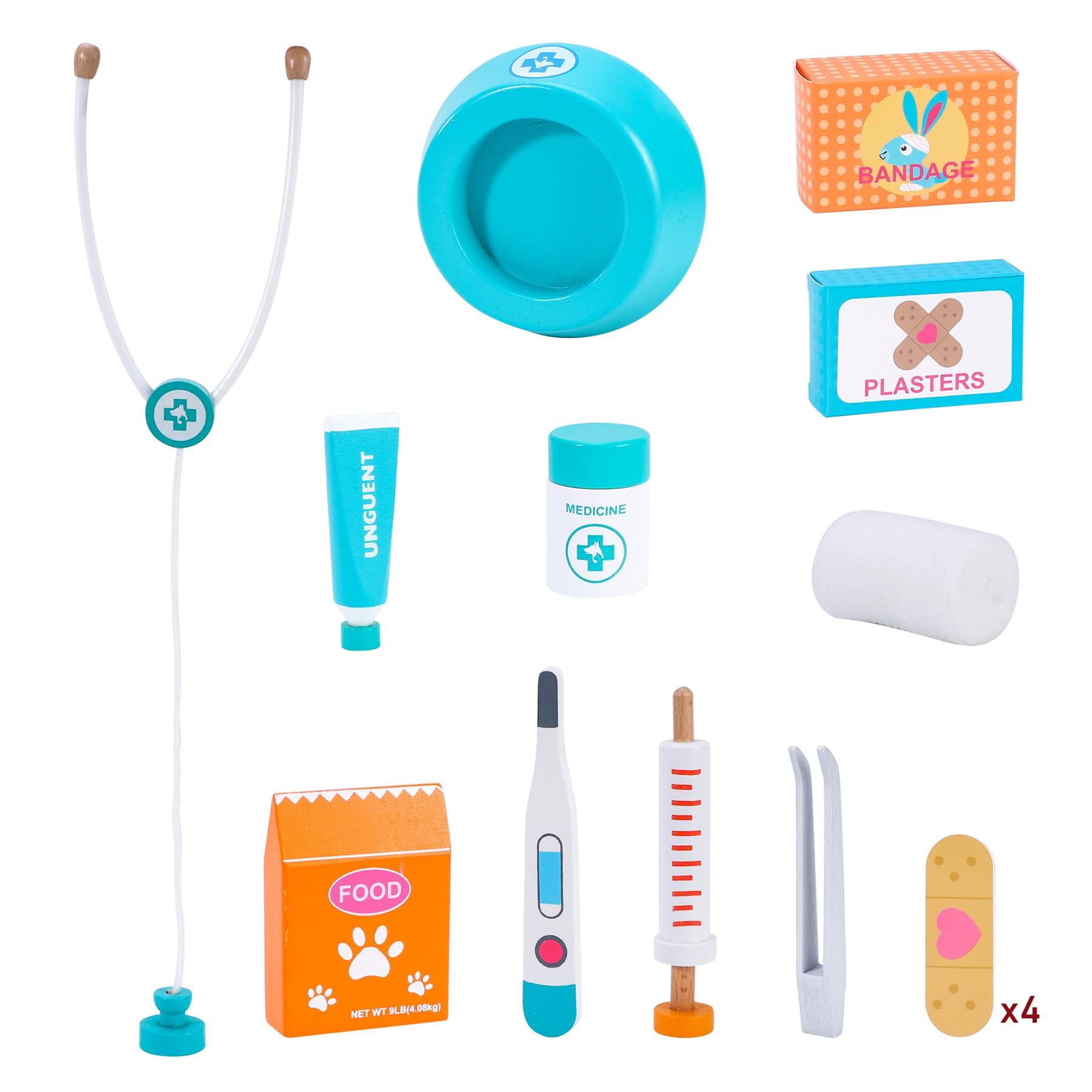 SOKA Play Imagine Learn Pet Hospital Pretend Play Toy Clinic Set for Kids