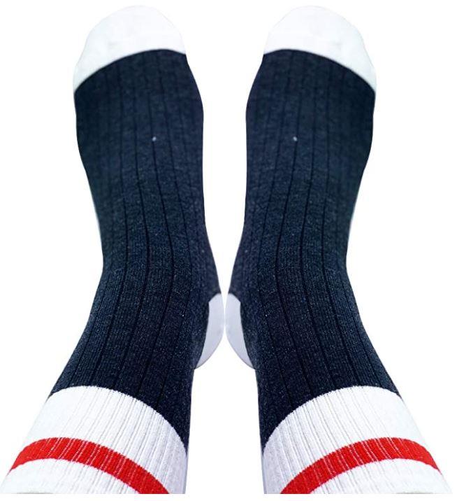 Vinsani Bring Me a Glass of Wine Slogan Calf Socks, UK 4-10, Unisex, Machine Washable