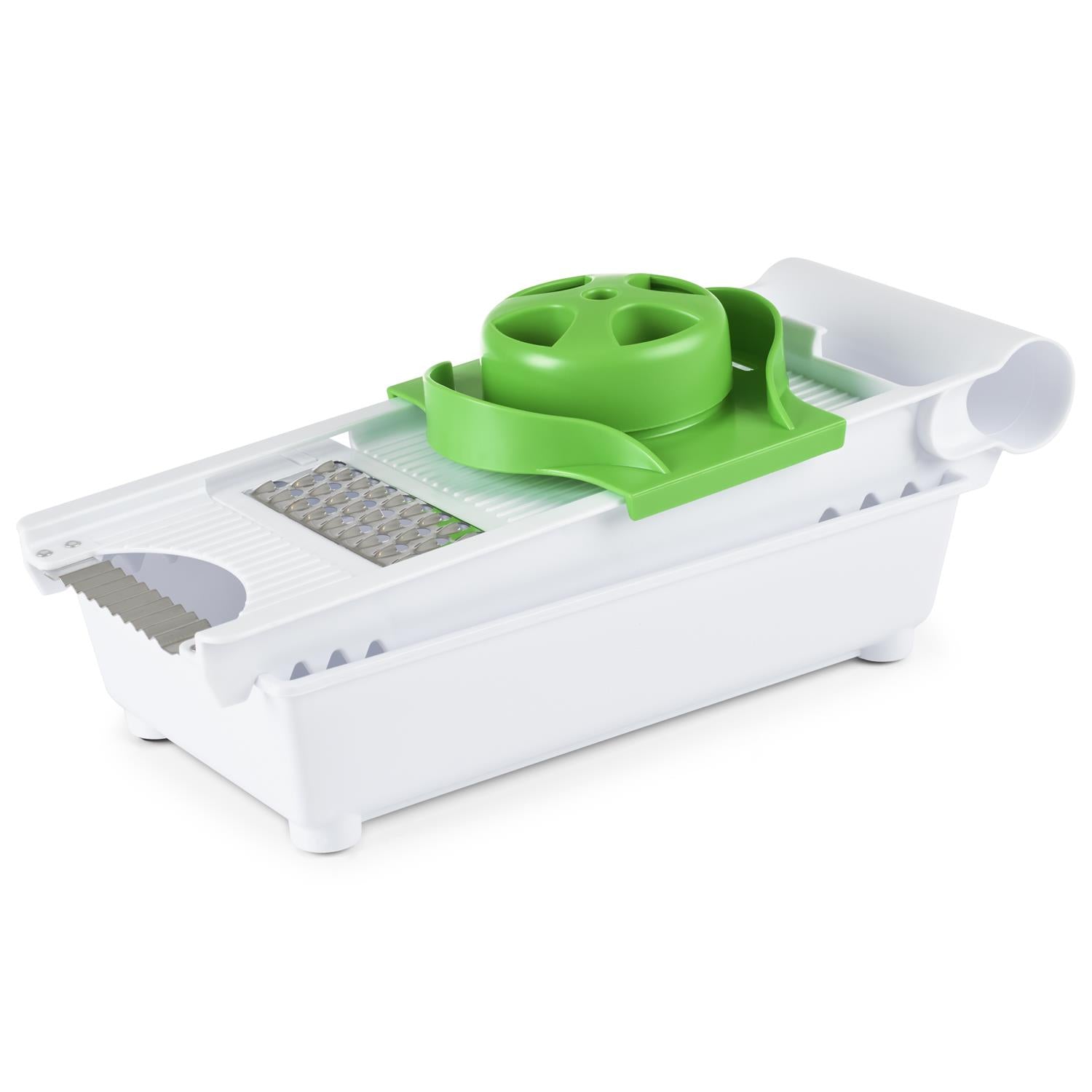 Vinsani 6 in 1 Grater with 5 Interchangeable Inserts, Food Holder and Blade Storage