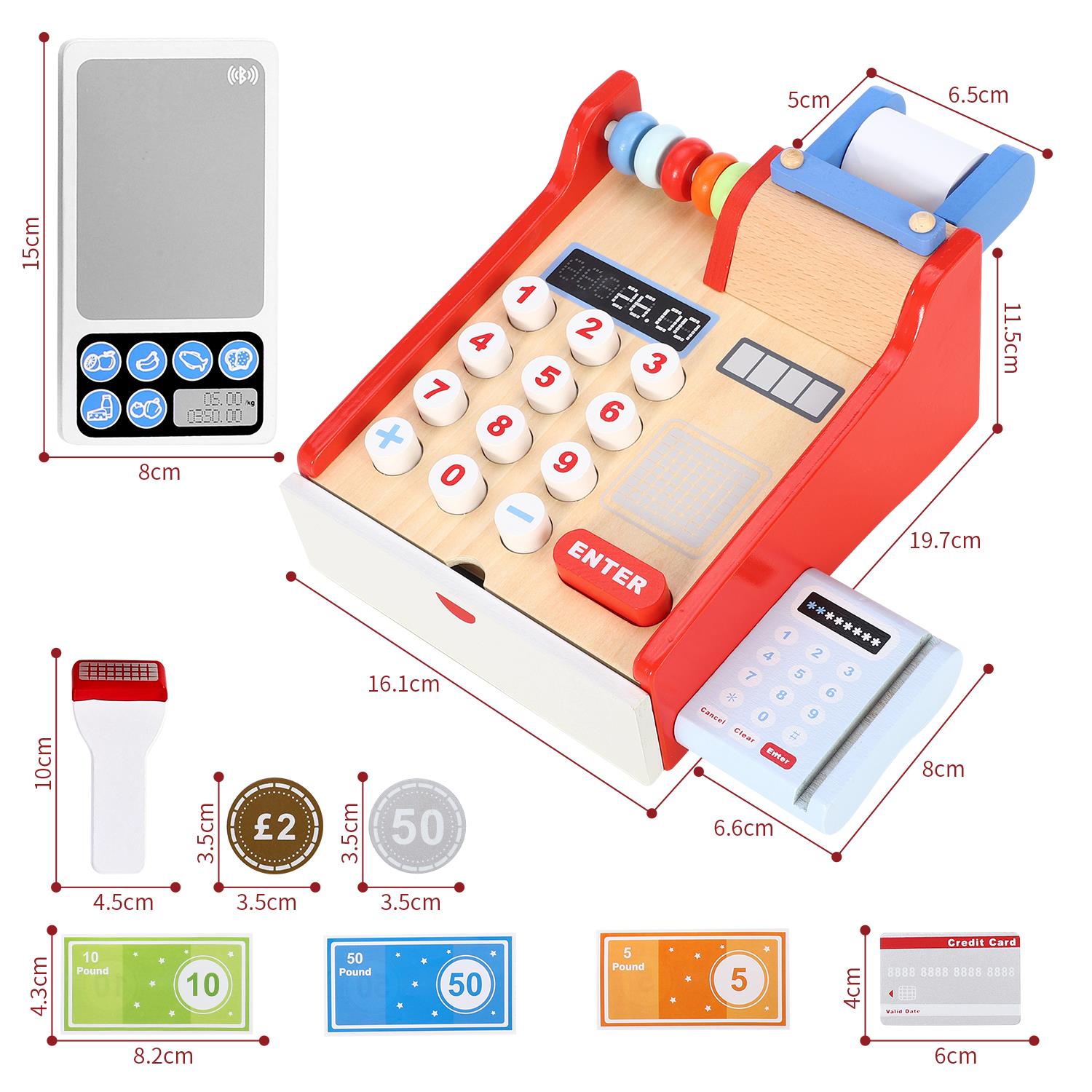 SOKA Kids Cash Register Educational Toy for Imaginative Play