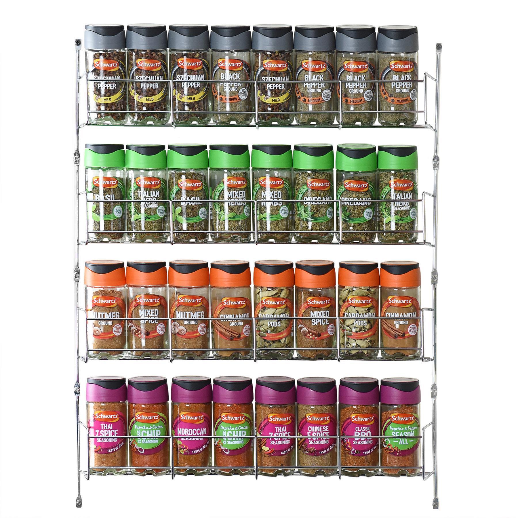 Vinsani 4 Tier Herb and Spice Rack Organiser