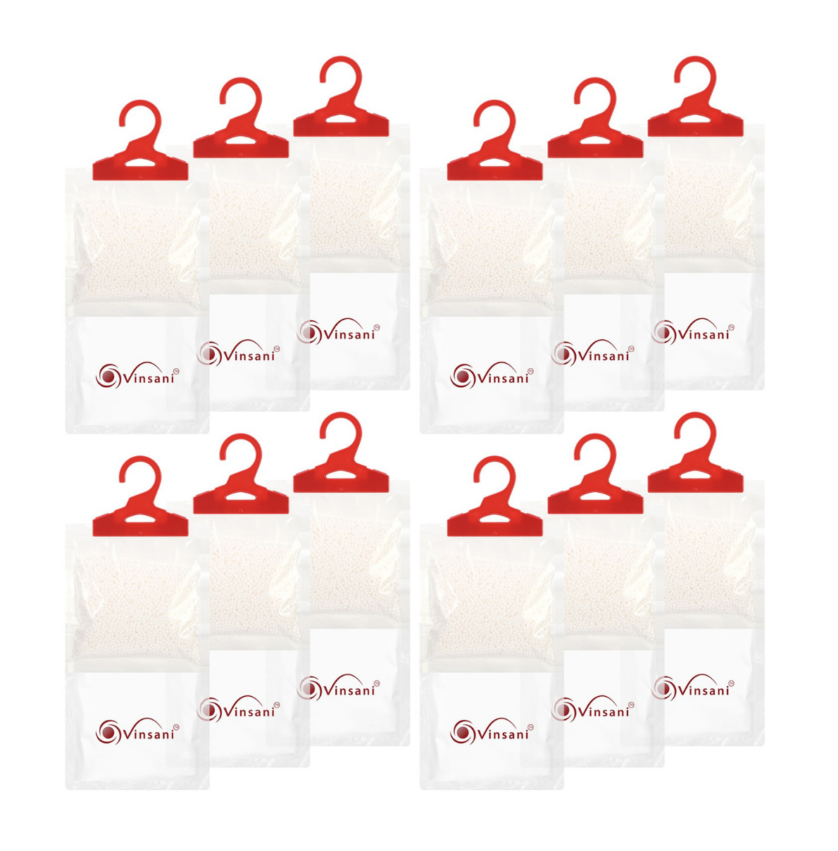 Vinsani 12pc Hanging Dehumidifier Bags