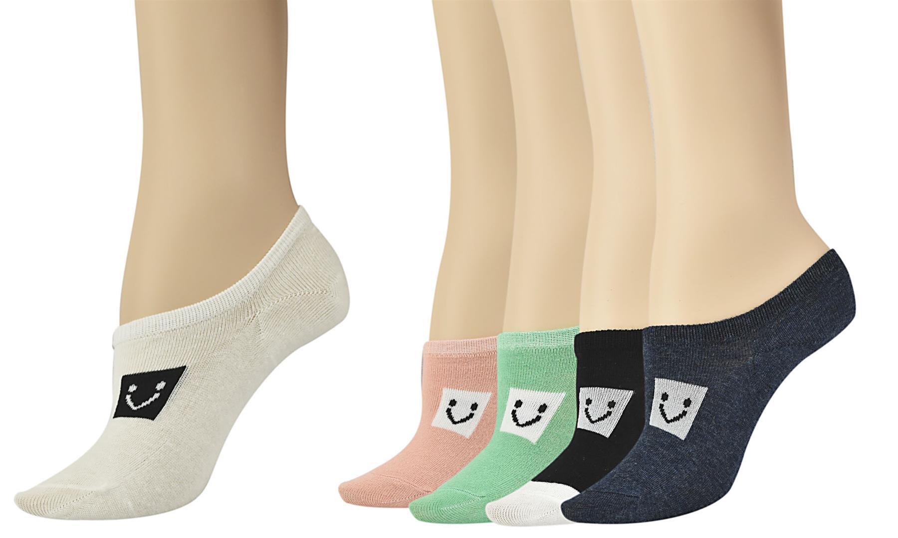 Vinsani Women's Knee High Cotton Socks 5 Pack, One Size