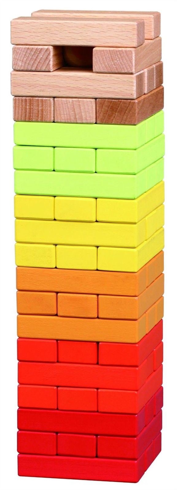 Lelin 56-Piece Solid Wood Tumbling Game with Dice L50072
