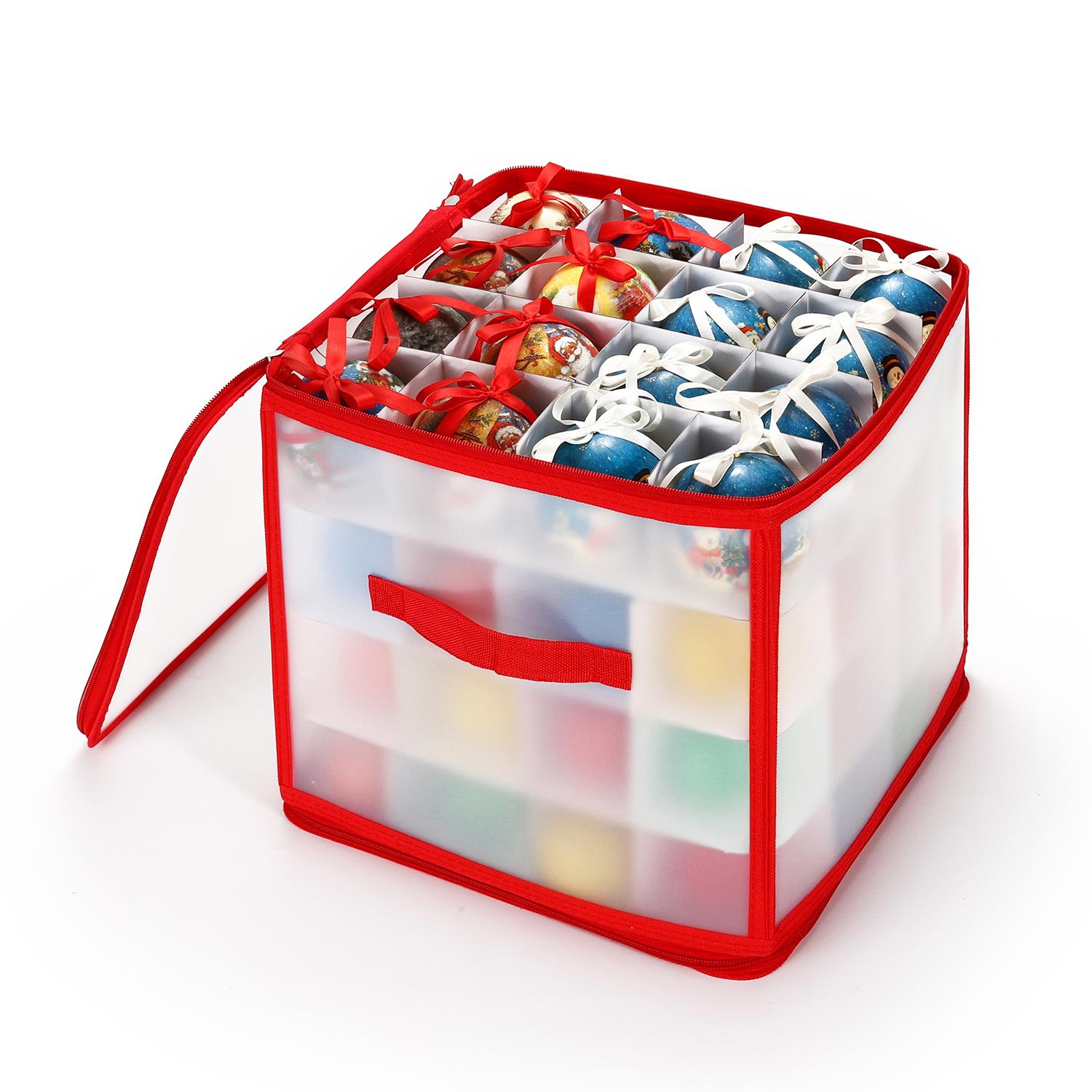 Vinsani 64 Bauble Christmas Decoration Storage Box