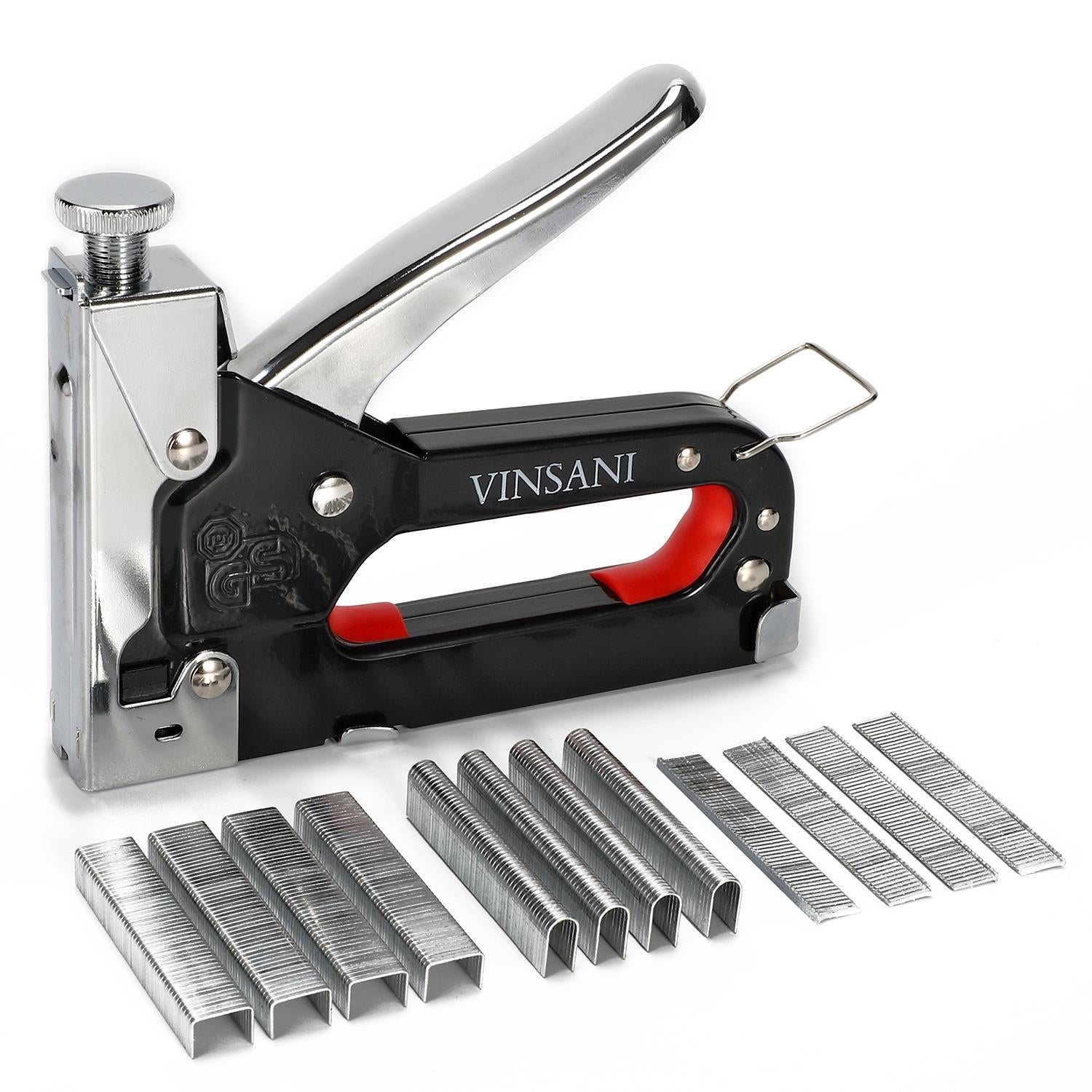 Vinsani Heavy Duty Adjustable Staple Gun Industrial Grade