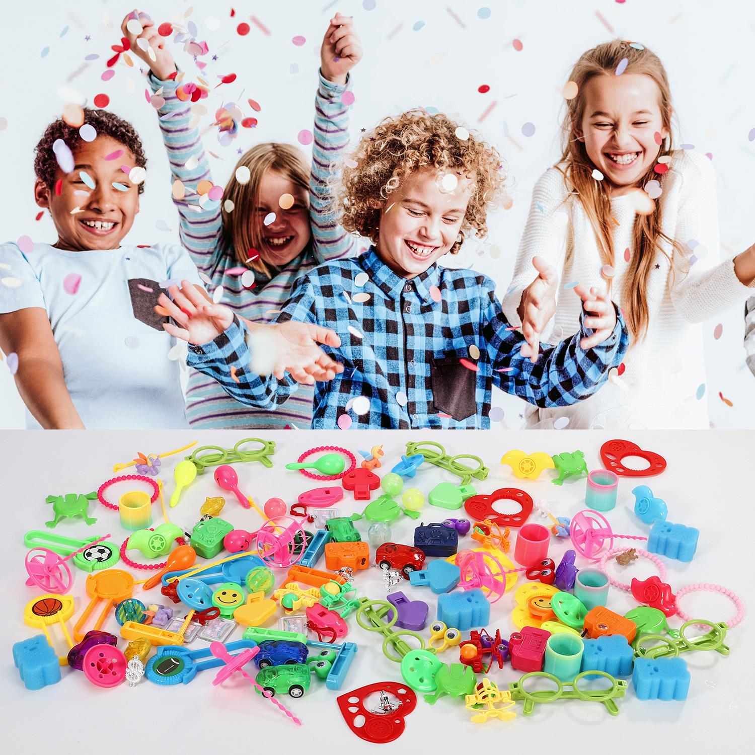 SOKA 120-Piece Kids Party Favor Pack, 24 Unique Designs