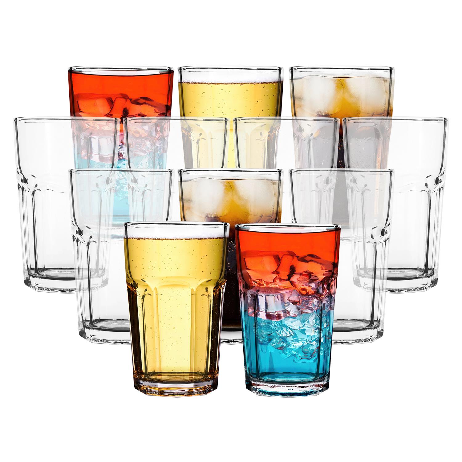 Vinsani Cien HiBall Long Drink Glasses Set of 12