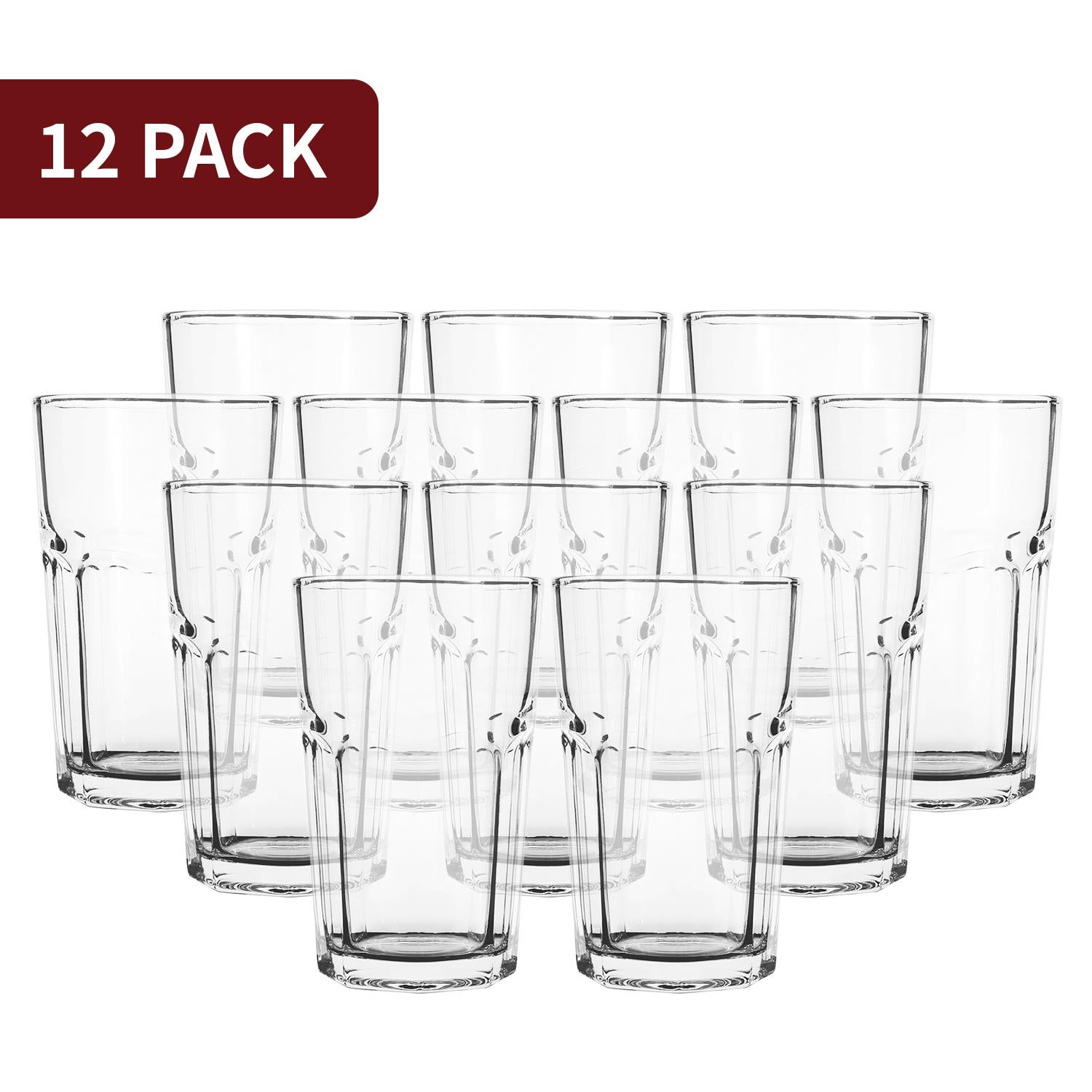 Vinsani Cien HiBall Long Drink Glasses Set of 12