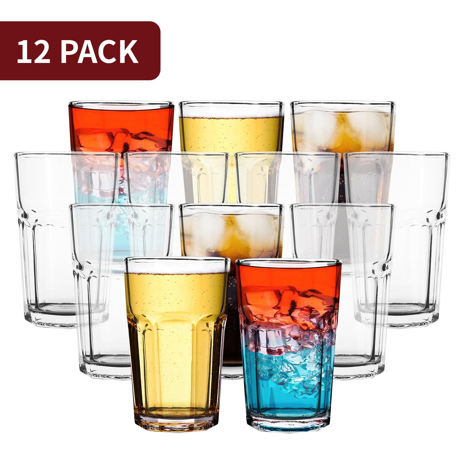 Vinsani Cien HiBall Long Drink Glasses Set of 12