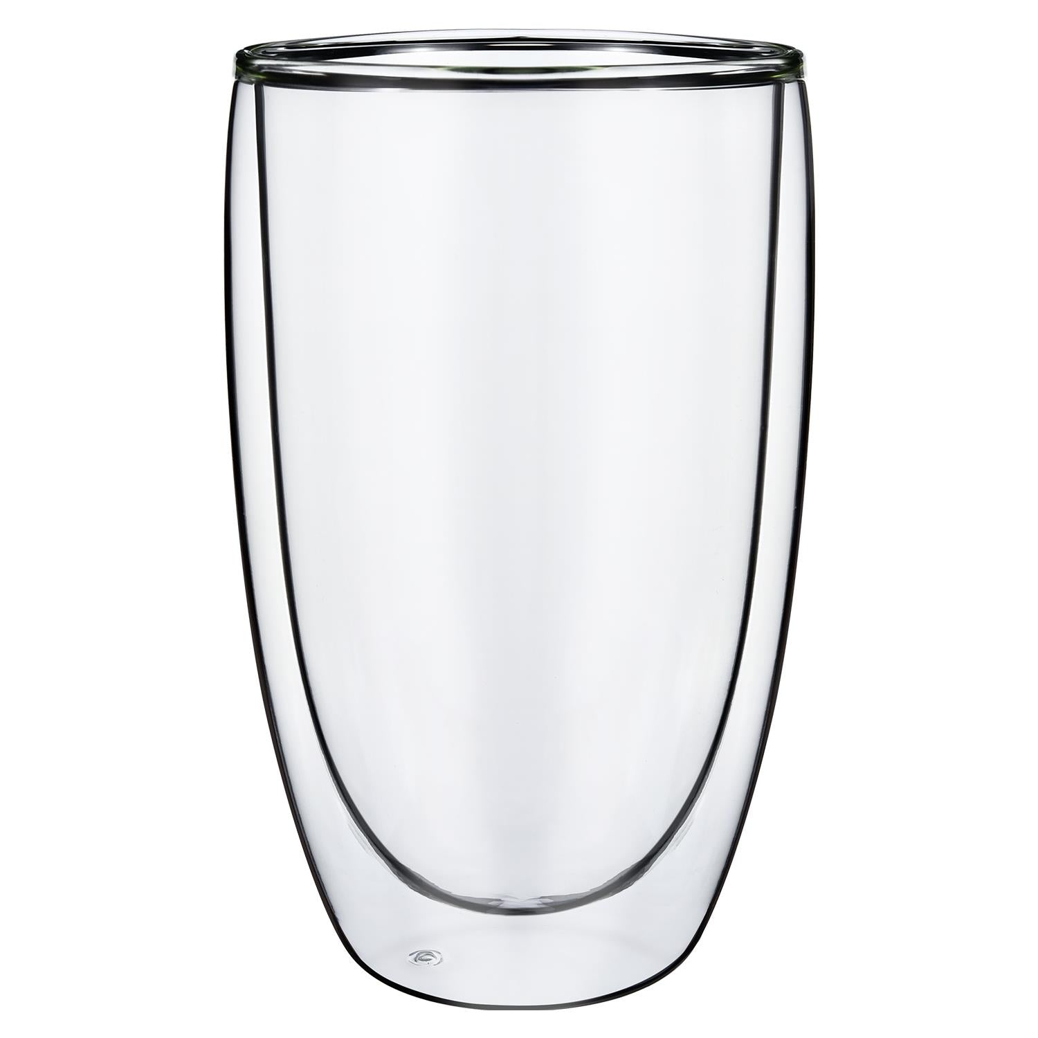 Vinsani Borosilicate Double Wall Glasses Set of 2, 470ml
