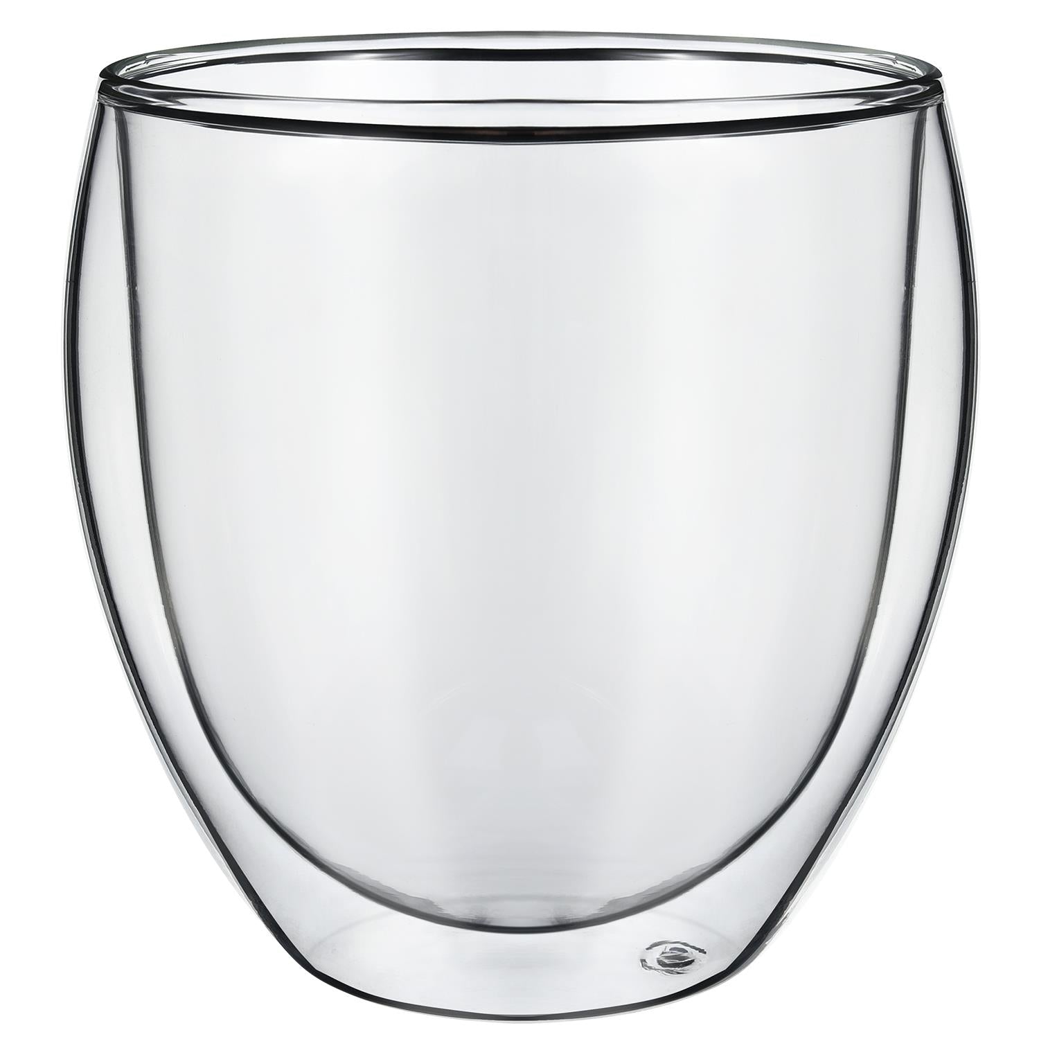 Vinsani Double Wall Glasses Set of 2, Borosilicate Glass, Dishwasher Safe, for Hot and Cold Drinks