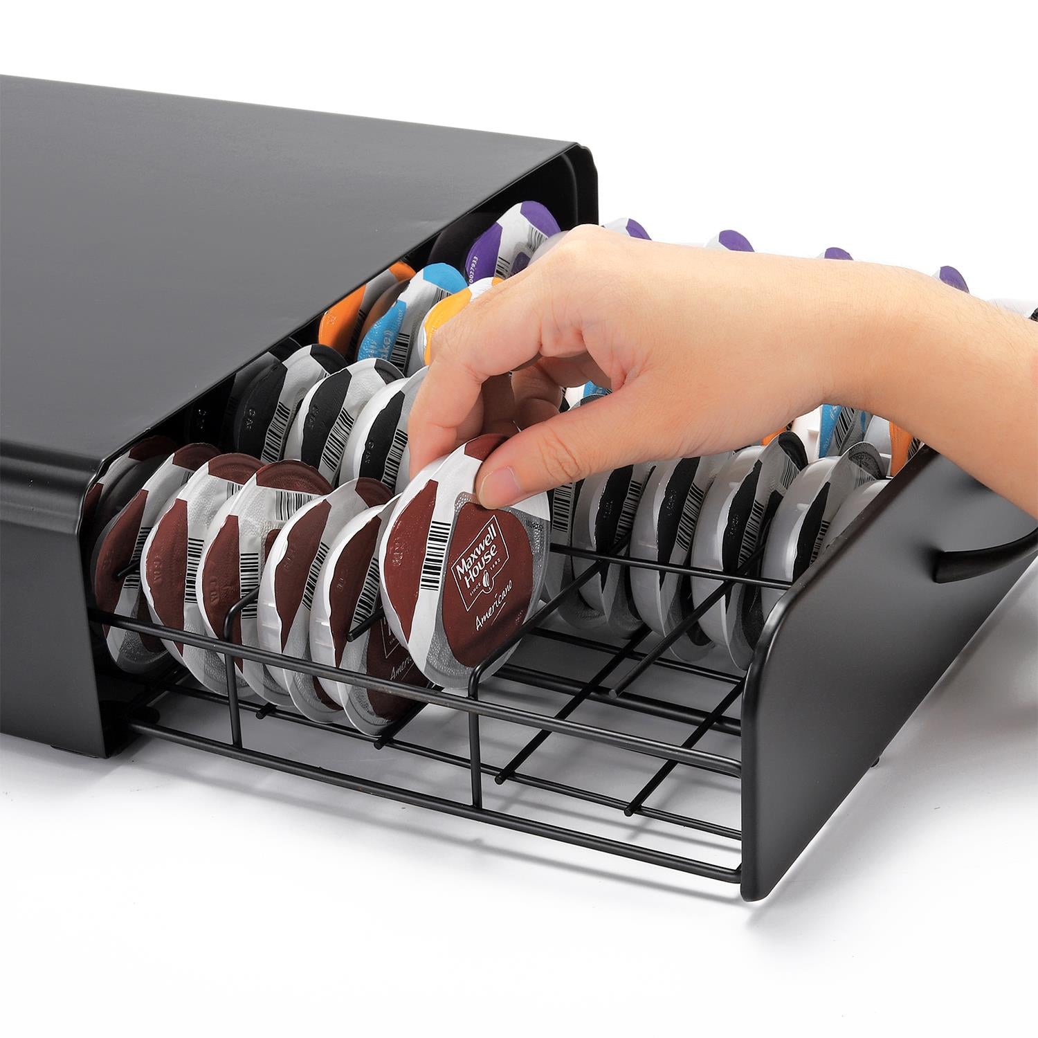 Vinsani Sliding T-Disc Coffee Pod Drawer Storage Holder for up to 64 Tassimo Capsules