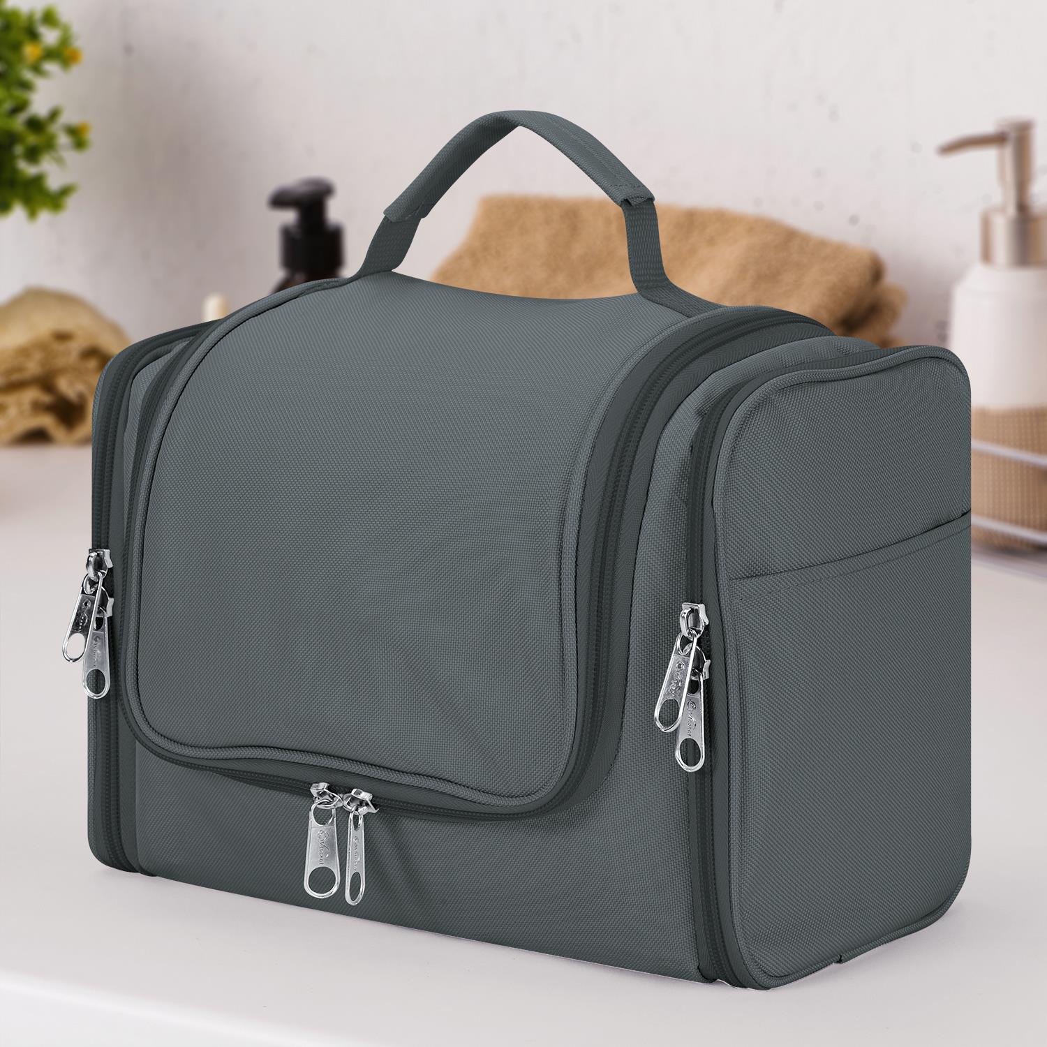 Vinsani Toiletry Bag with Hook, Multiple Compartments and Mesh Pockets