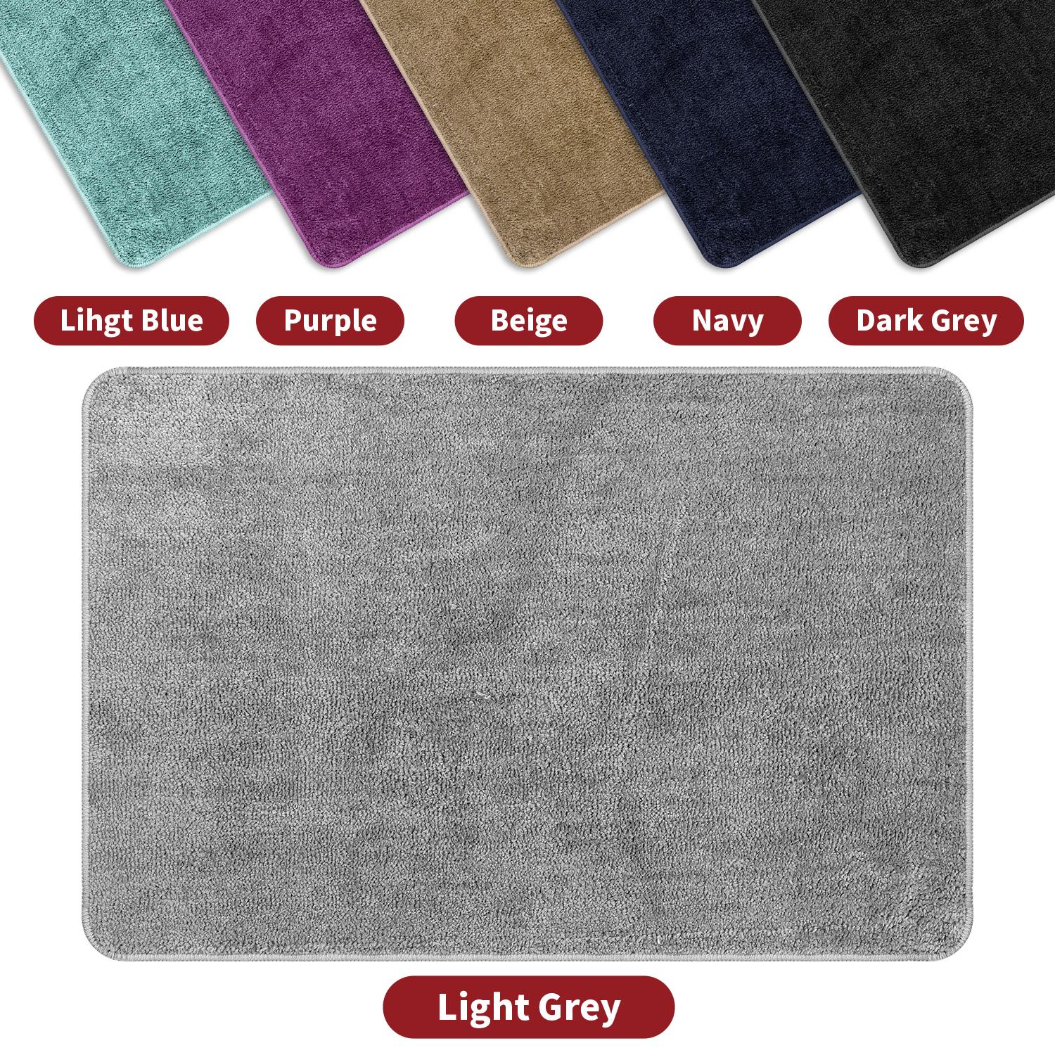 Vinsani Ultra Soft Bath Mat 60 x 90 cm, Light Grey