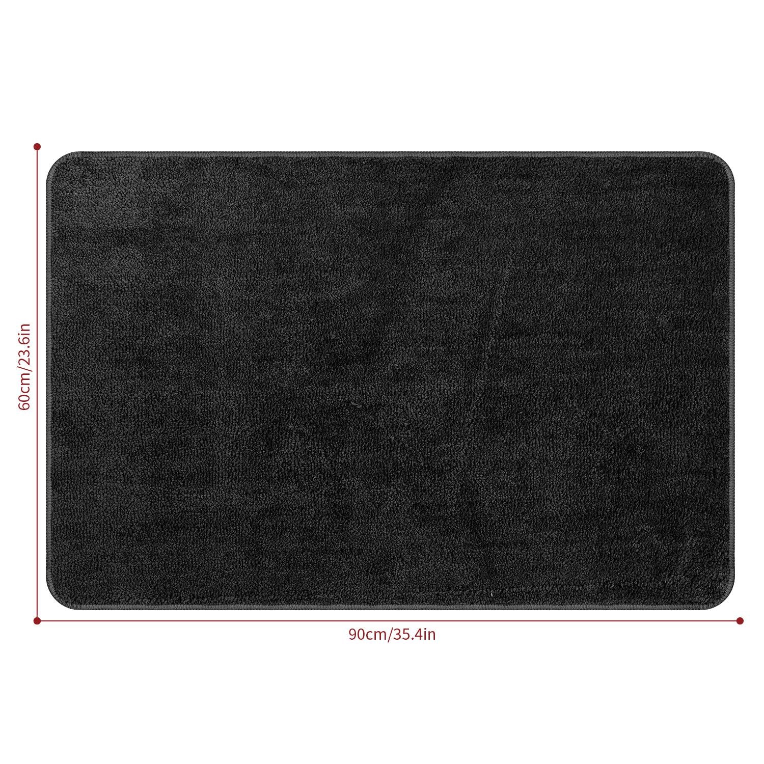 Vinsani Ultra Soft Microfiber Bath Mat 60 x 90 cm Dark Grey