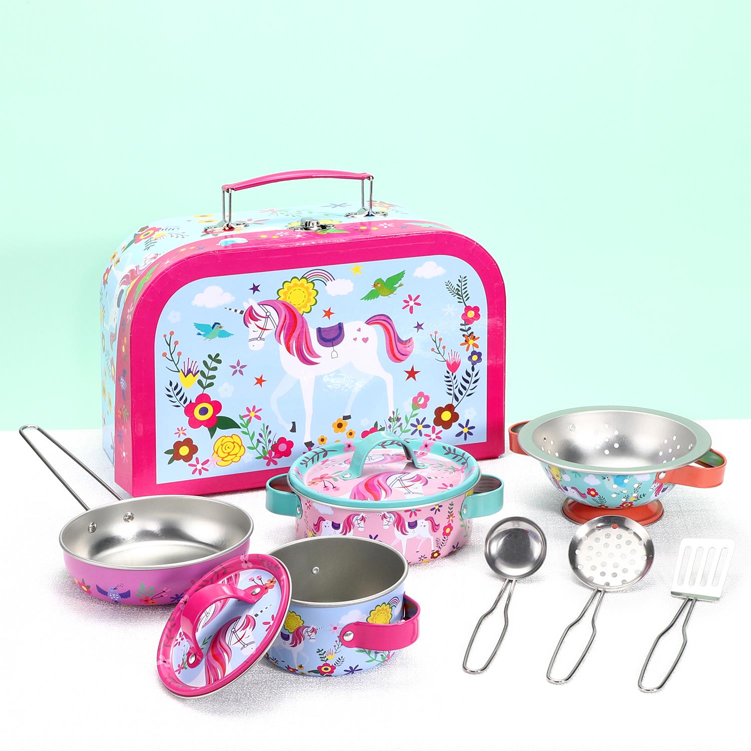 SOKA Play Imagine Learn Unicorn Kitchenware Set for Kids Toy Playset