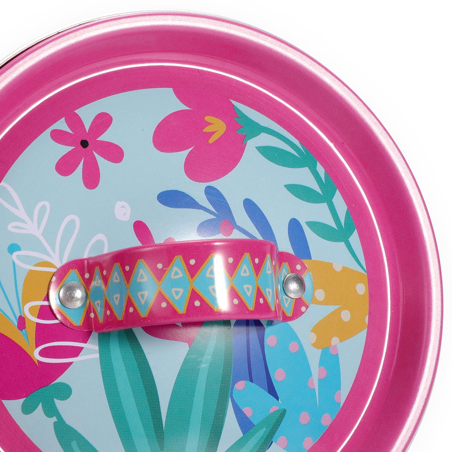SOKA Play Imagine Learn 10 Piece Kids Kitchenware Set with Llama Illustrations and Carry Case