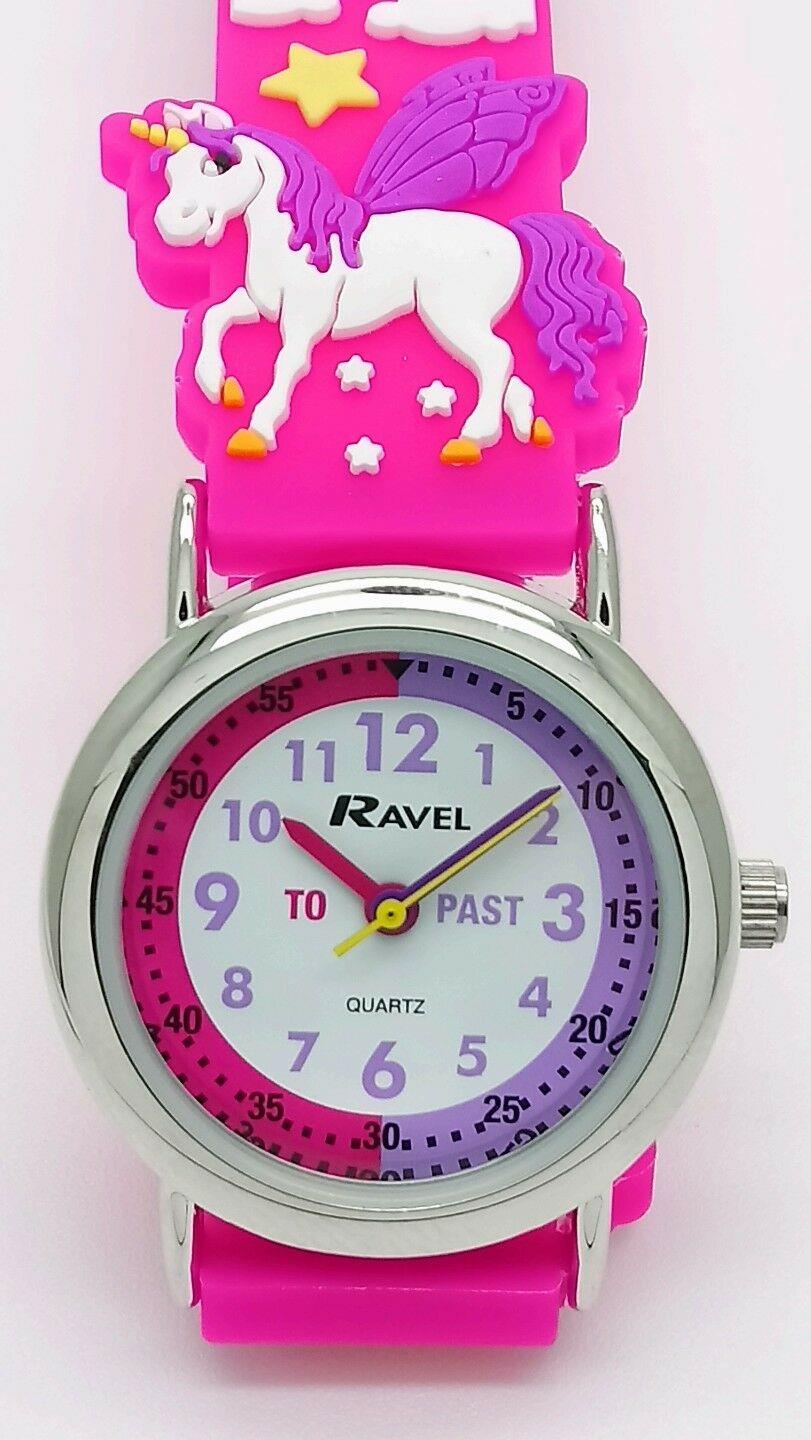 Ravel Girls Unicorn 3D Time Teacher Quartz Watch