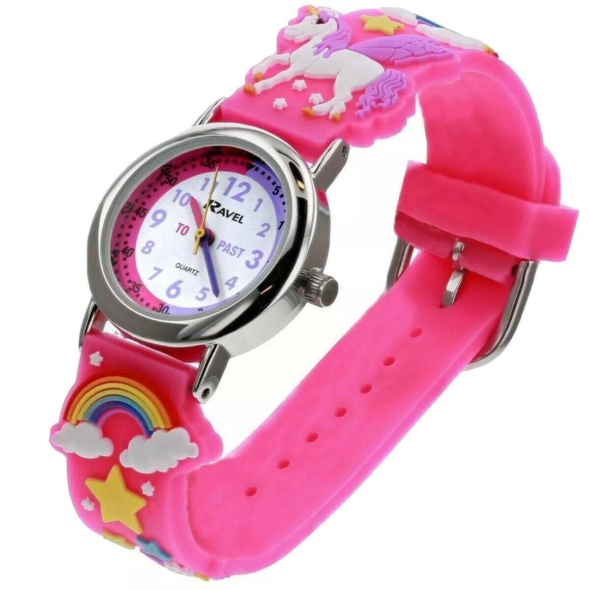Ravel Girls Unicorn 3D Time Teacher Quartz Watch