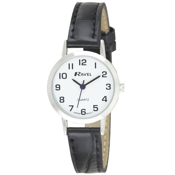 Ravel Ladies Classic Black & Silver Strap Watch R0102.02.2A