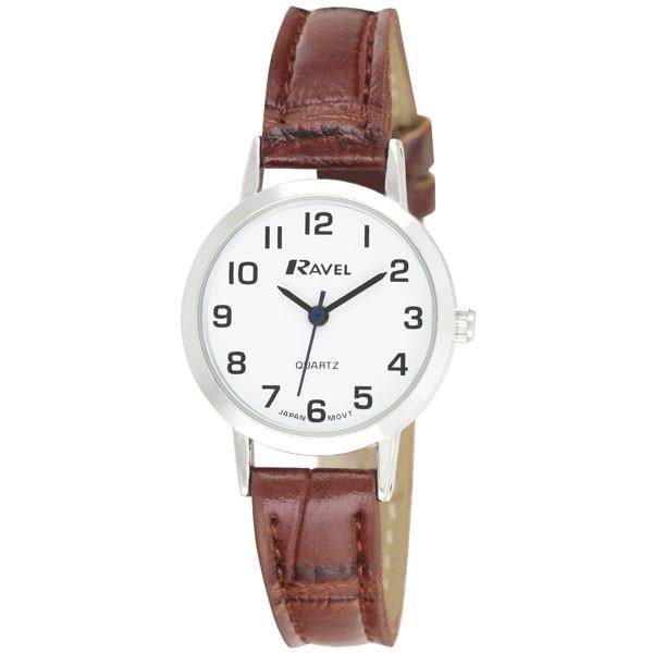 Ravel Ladies Classic Brown/Silver Strap Watch R0102.12.2A