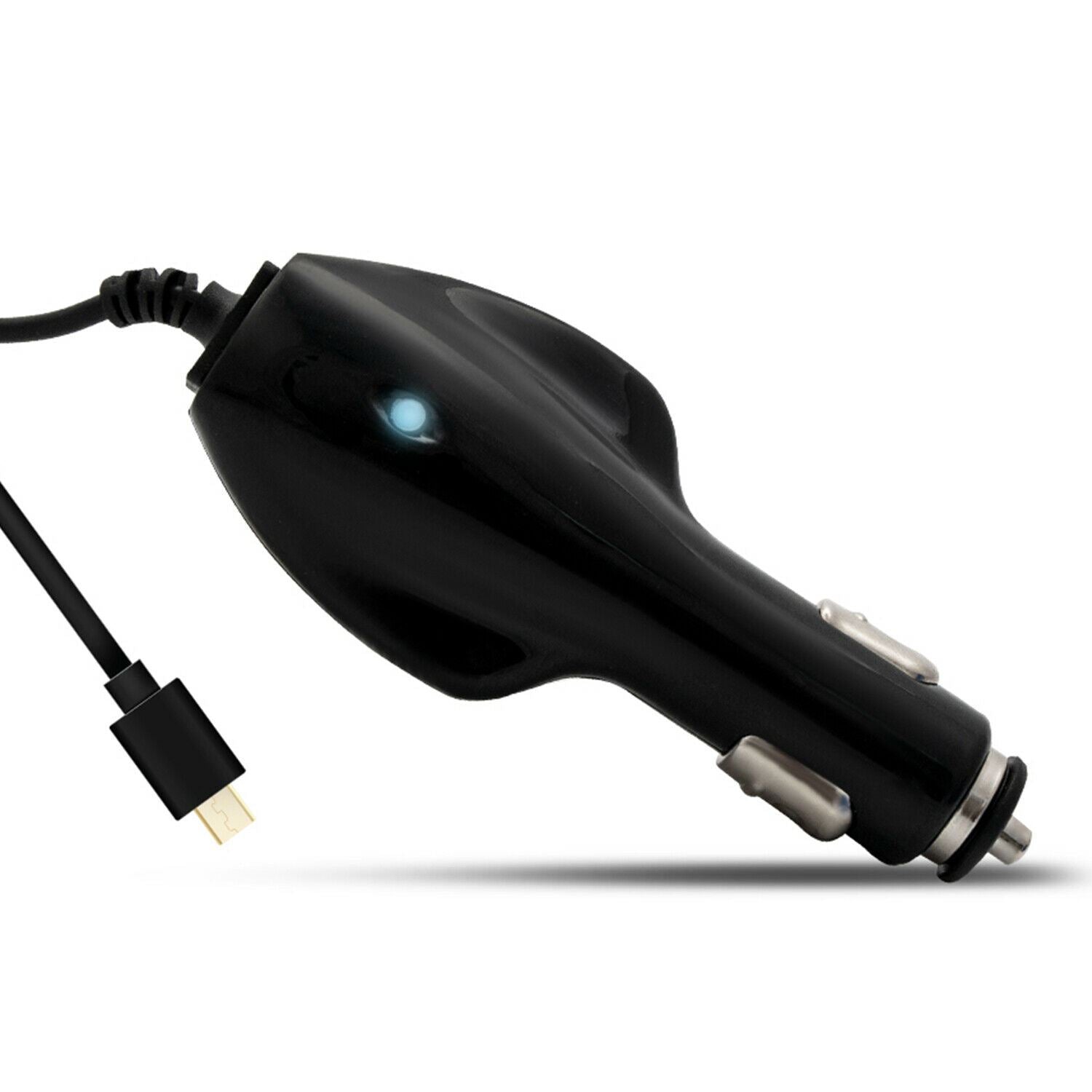 GVC 1000mA Adaptive Micro USB Car Charger - Black
