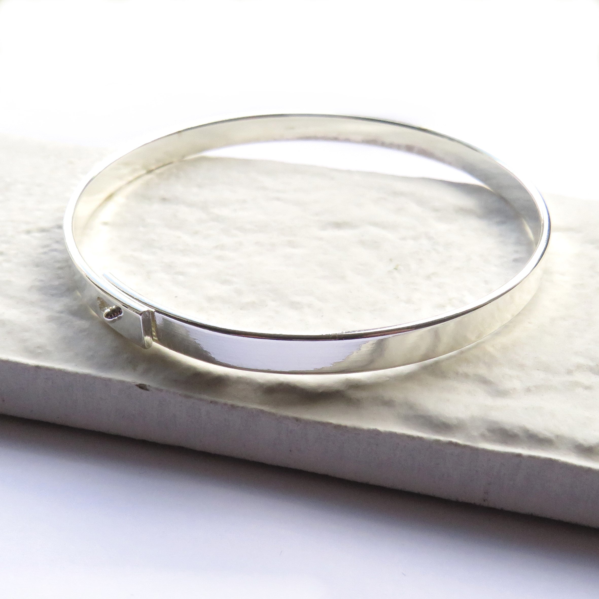 Silver Plated Thin Bangle Gift