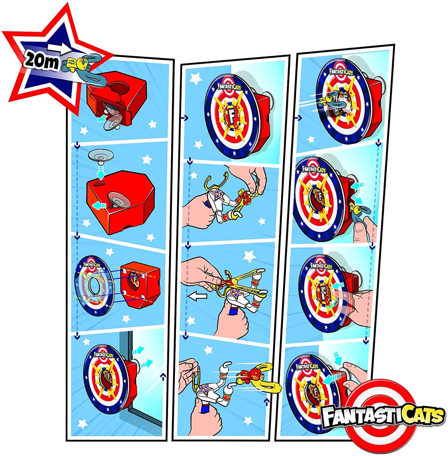 FantasicCats Super Duel Target Set with 2 Slingers and 6 Cats