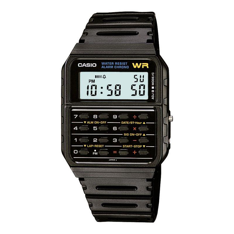 Casio Vintage Men's Digital Calculator Watch, Black Dial, CA-53W-1Z