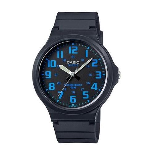 Casio Men's Analog Quartz Black Dial Black Band Watch MW-240-2BVDF