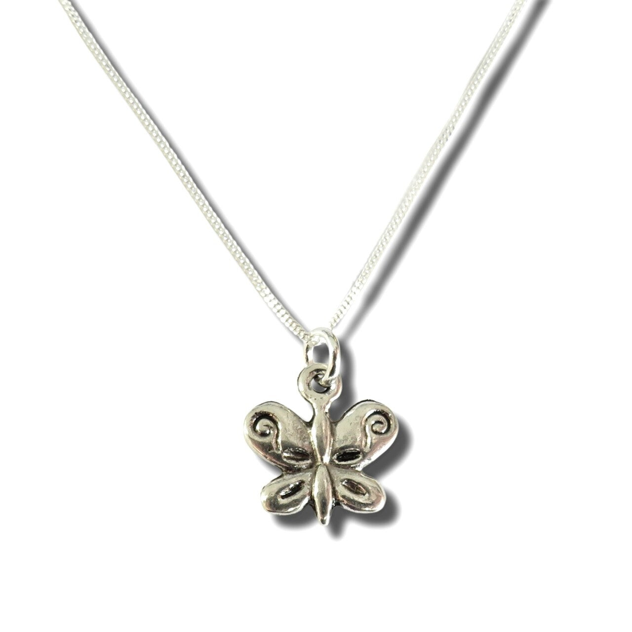 Silver Butterfly Necklace