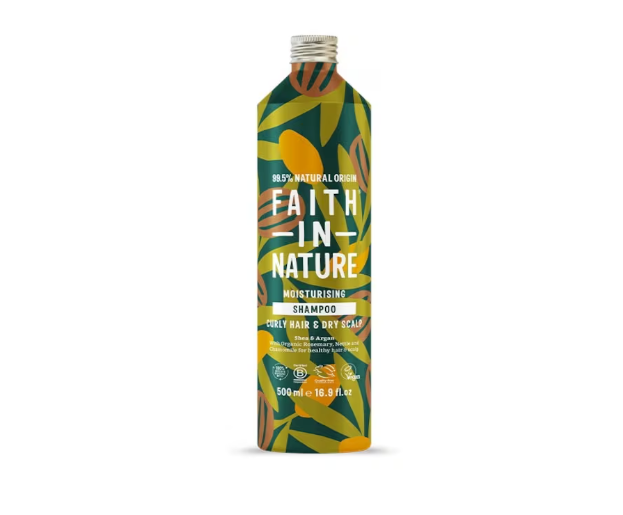 Faith In Nature Shea & Argan Shampoo – 500ml Aluminium