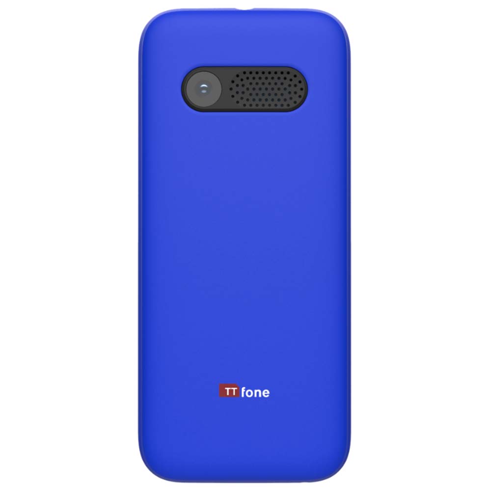 TTfone TT150 Unlocked Basic Mobile Phone UK Sim Free, Long Battery Life, Dual Sim with camera and games, easy to use, durable and light weight pay as you go - Blue O2 Pay as you go