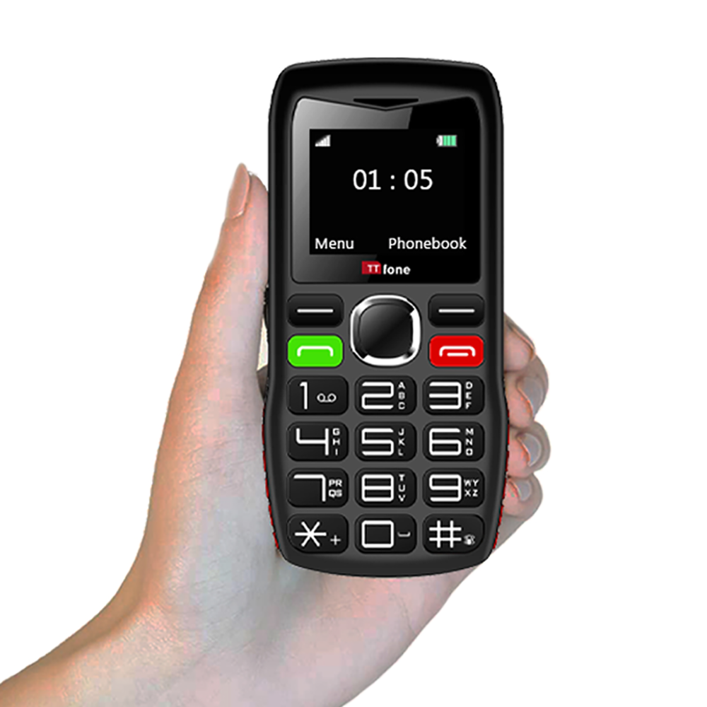 TTfone TT880 Easy-to-Use Mobile Phone for Seniors and Elderly - Large Button Phone with Emergency Assistance Button with USB Cable