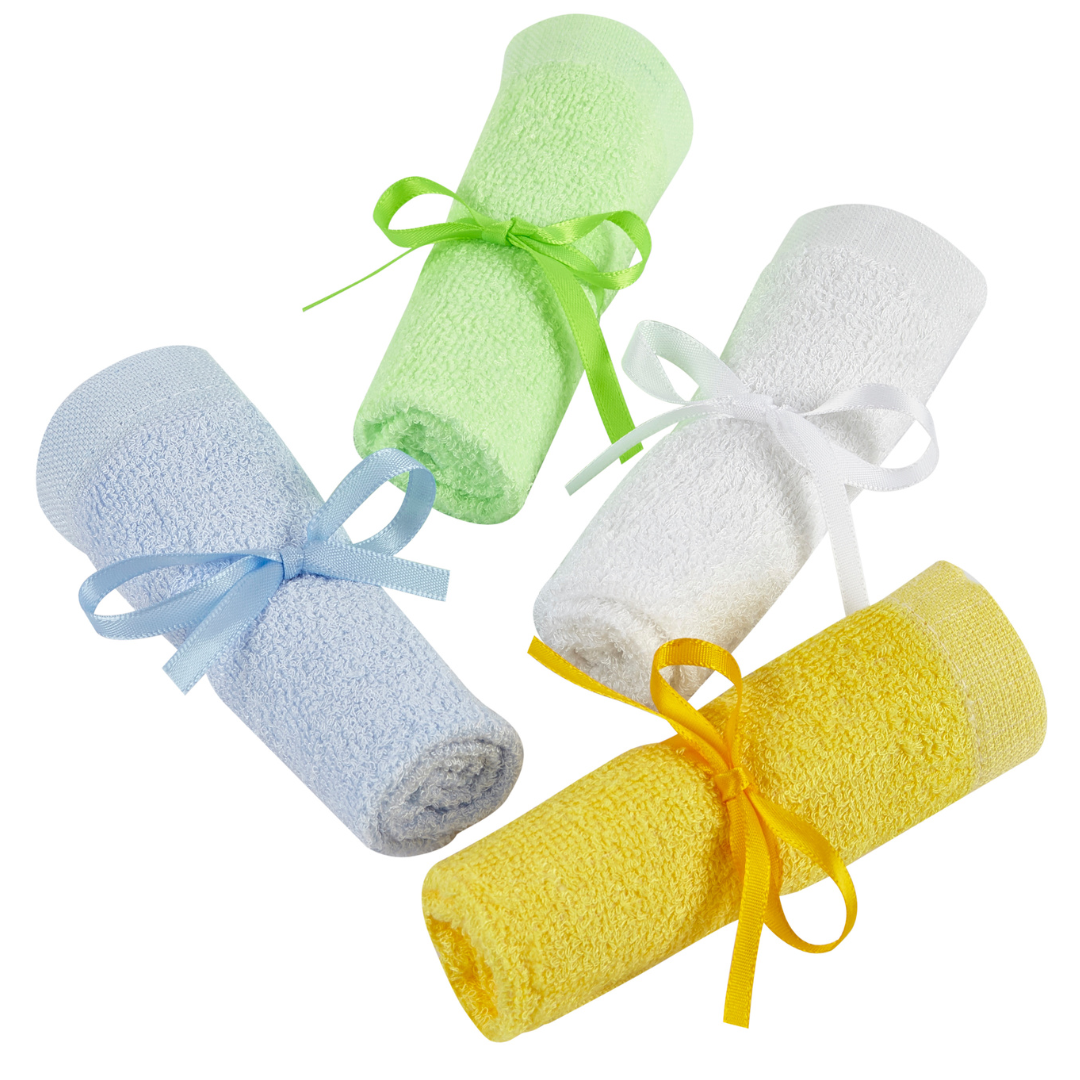 Bamboo Organic Soft Flannel, High Absorbency Face Cloth  - Choice Of Colours