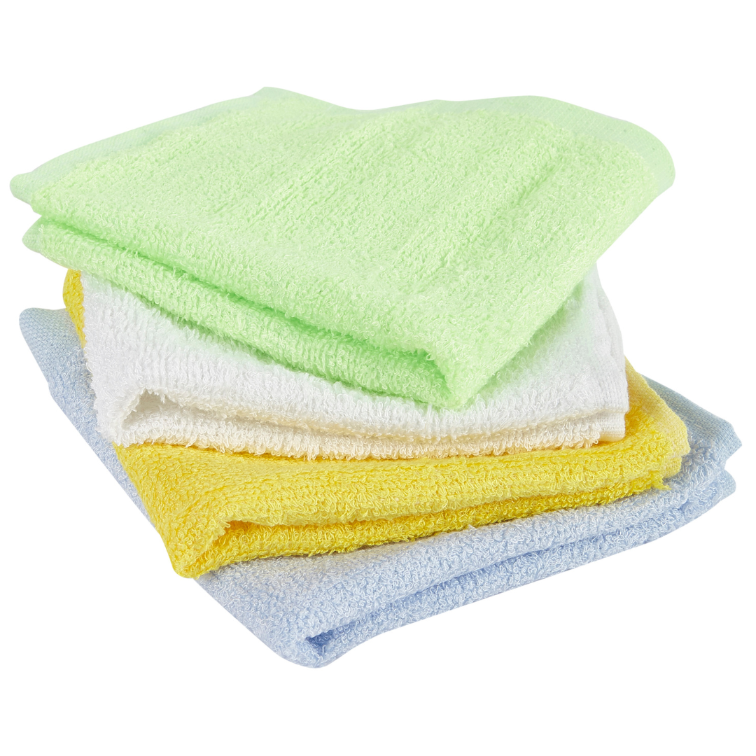 Bamboo Organic Soft Flannel, High Absorbency Face Cloth  - Choice Of Colours