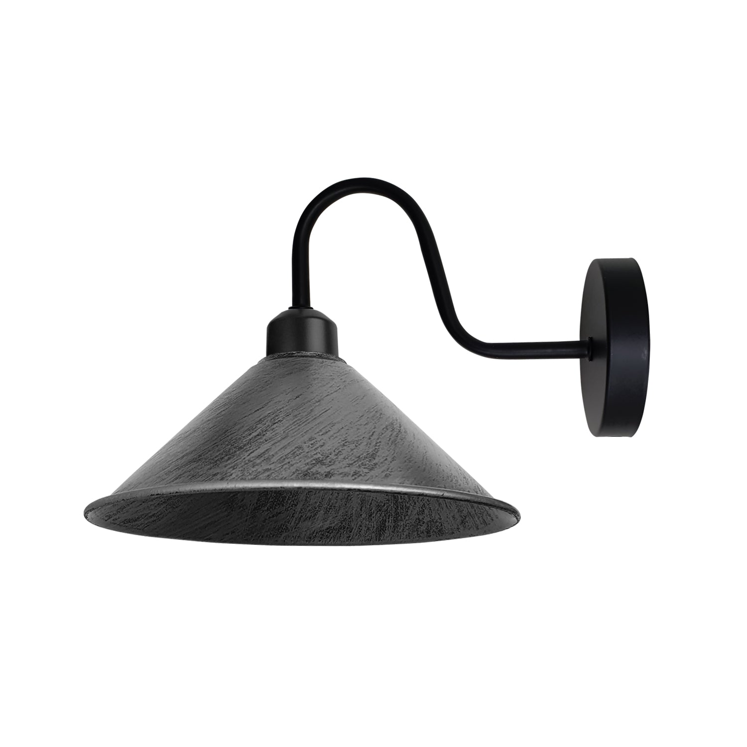 Vintage Cone Wall Sconce, E27 Metal Wall Light, Indoor