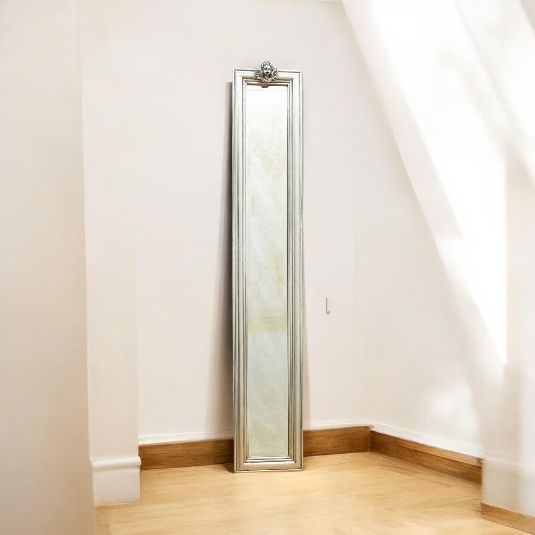 MSL Hand Finished Silver Mirror 13 x 109 cm with Hanging Hook