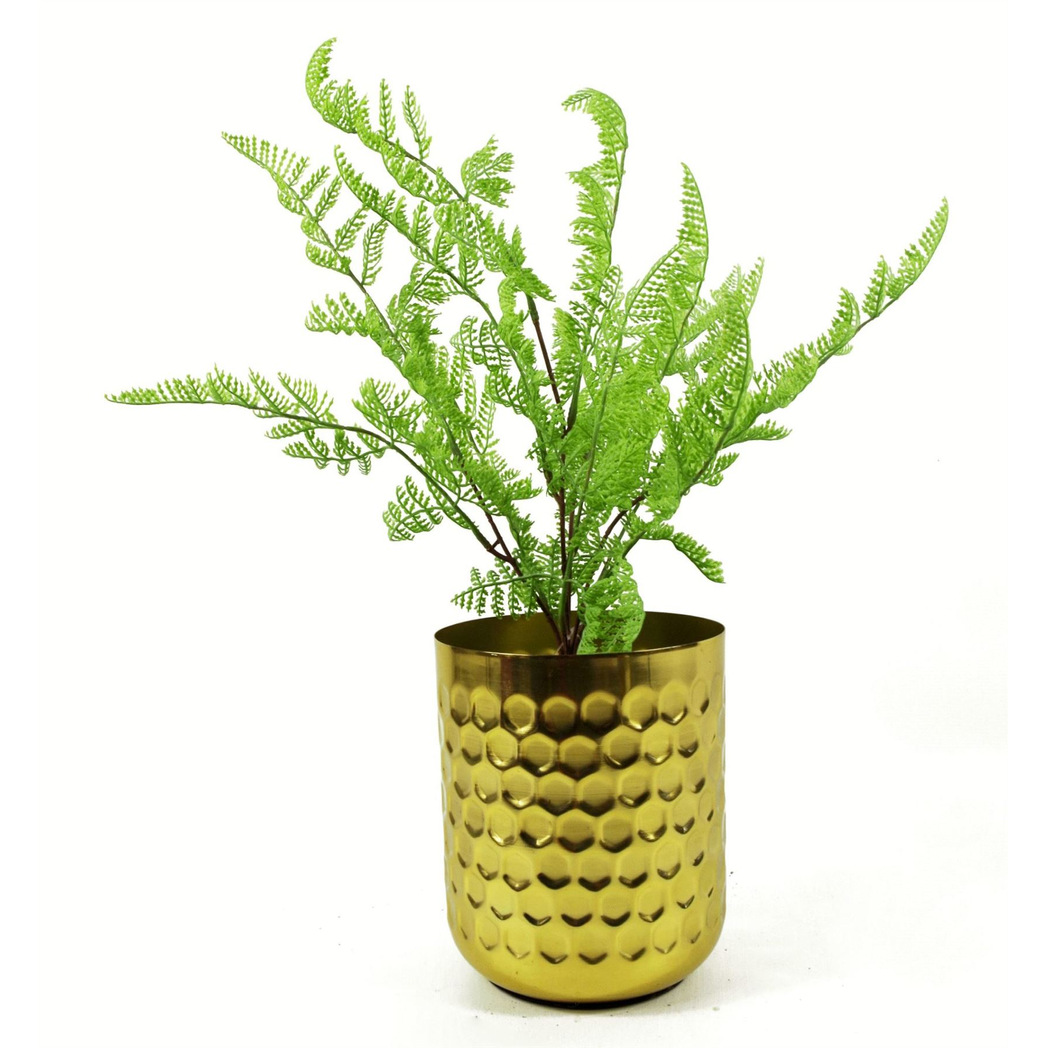 Leaf 50cm Artificial Southern Wood Fern Bush Dark Green Bare Stem Plant