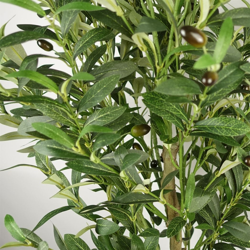 Leaf 160cm Artificial Olive Tree with 1296 Leaves and 72 Olives