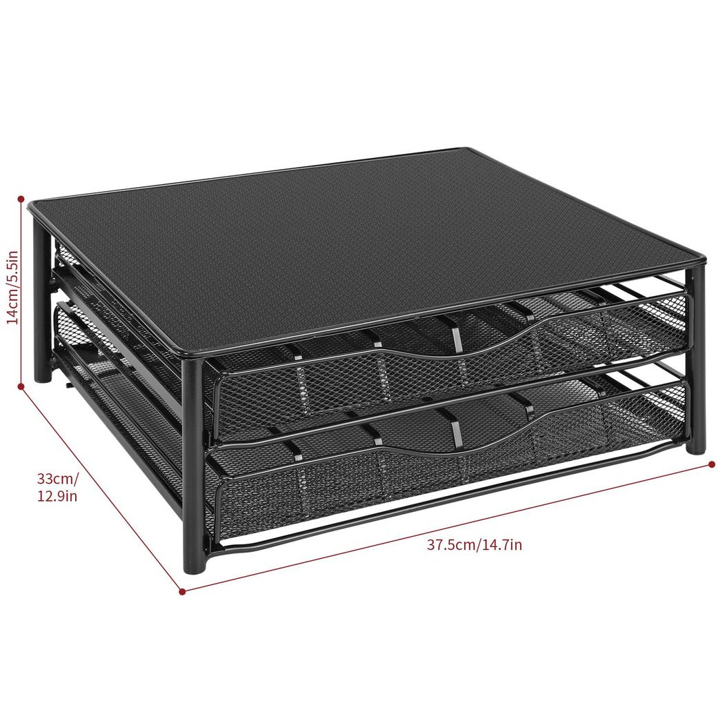 Vinsani Black Double Coffee Pod Drawer 1010402