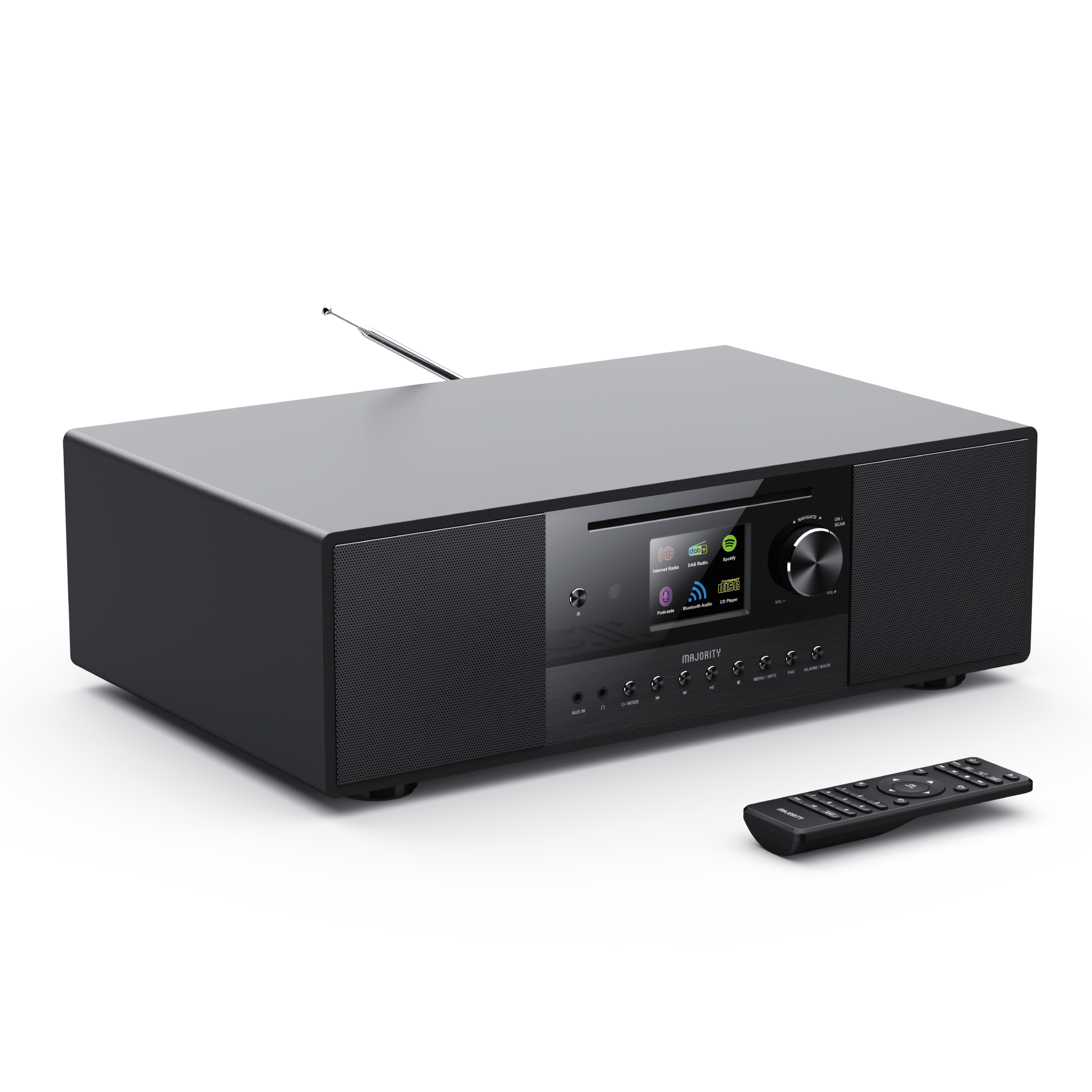 MAJORITY QUADRIGA MUSIC SYSTEM BLACK