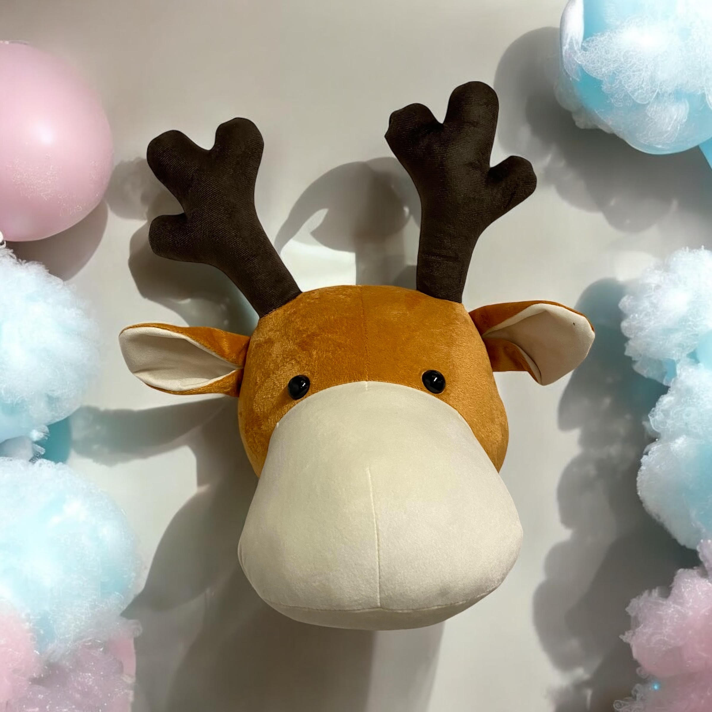 MSL 26cm Multi-Colored Reindeer Head Wall Hanger