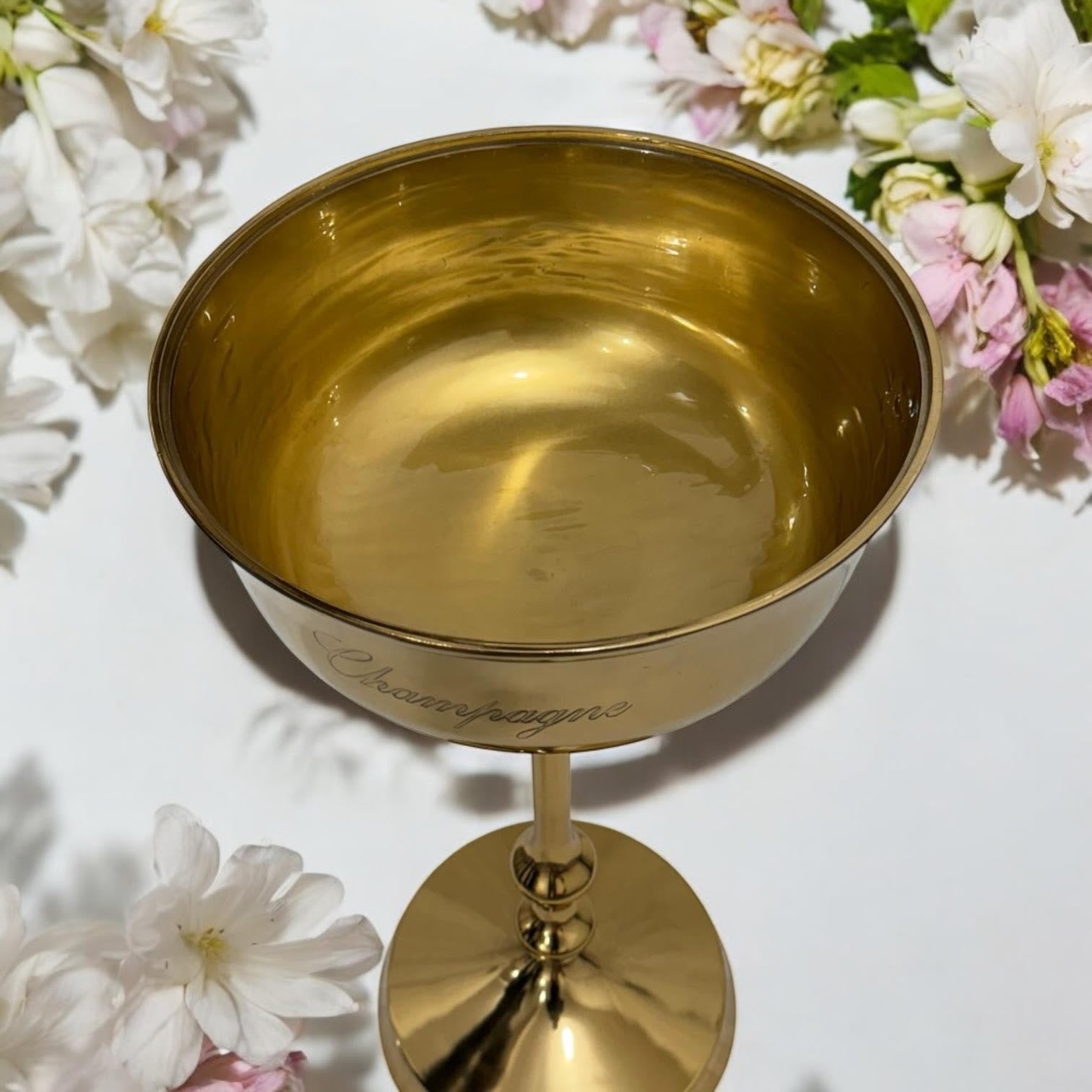 MSL 81cm Gold Floor Standing 4 Bottle Champagne Bucket Stand